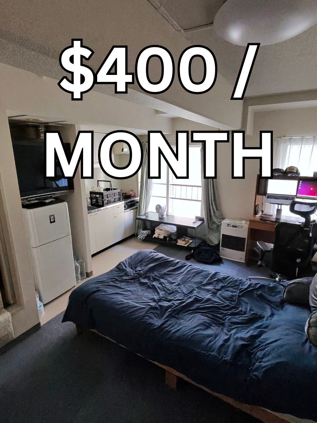 What a 400USD a Month Studio Looks Like In Japan